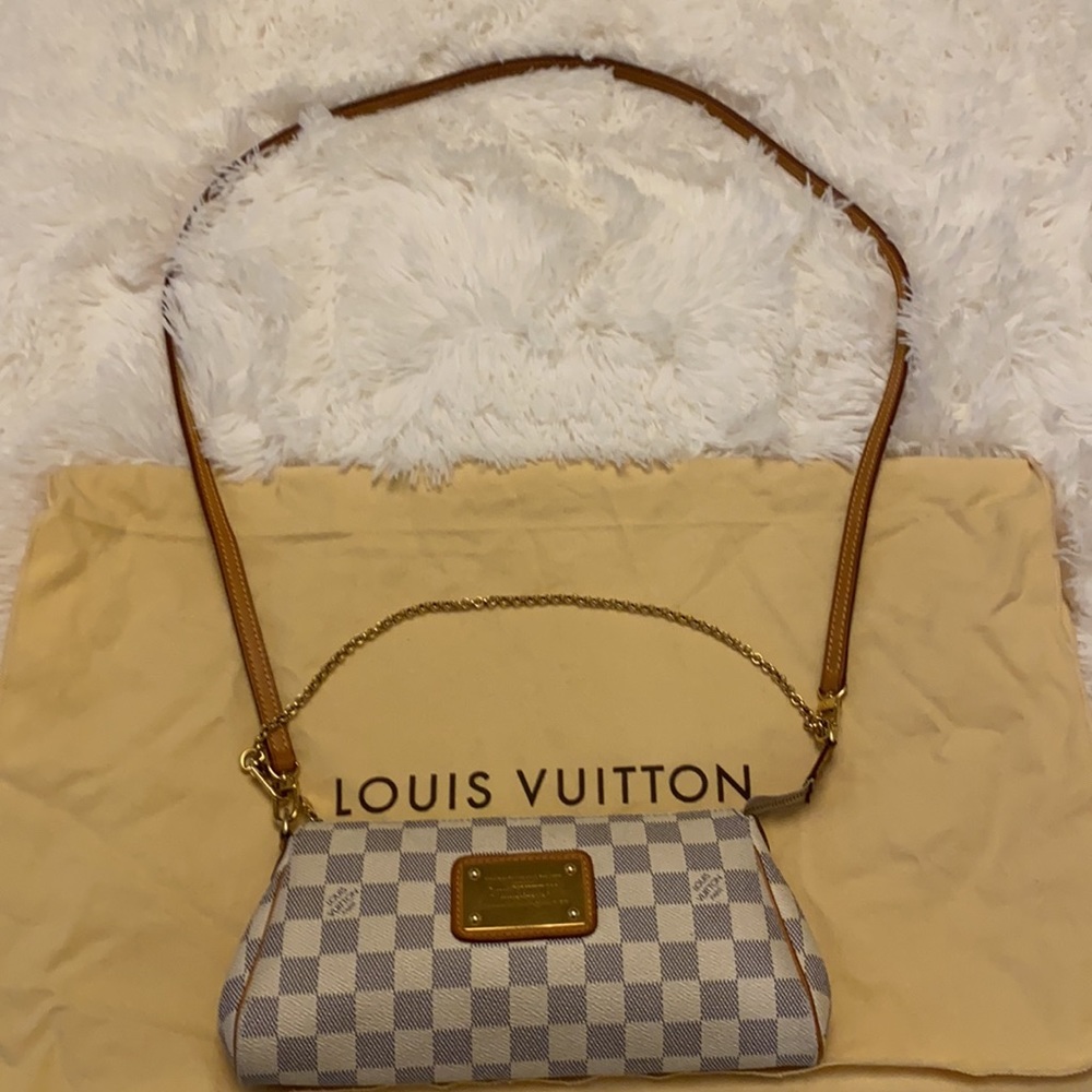 Louis Vuitton Damier Azur Pochette Eva Crossbody